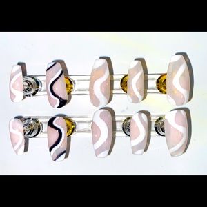 Custom hand painted press on nails.